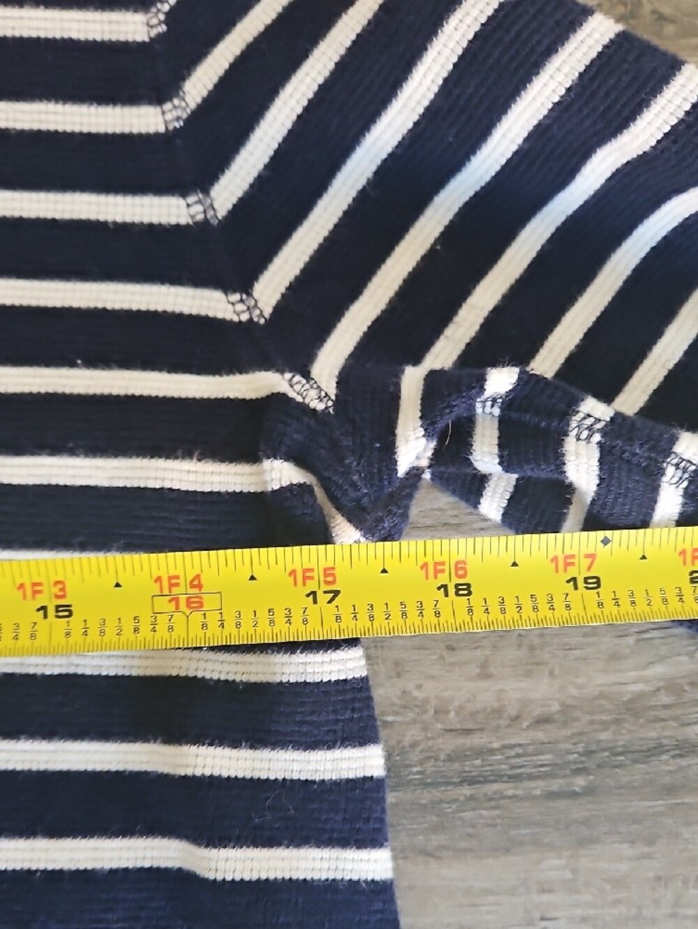 J. Crew Navy and White Striped Top - Picture 9 of 11